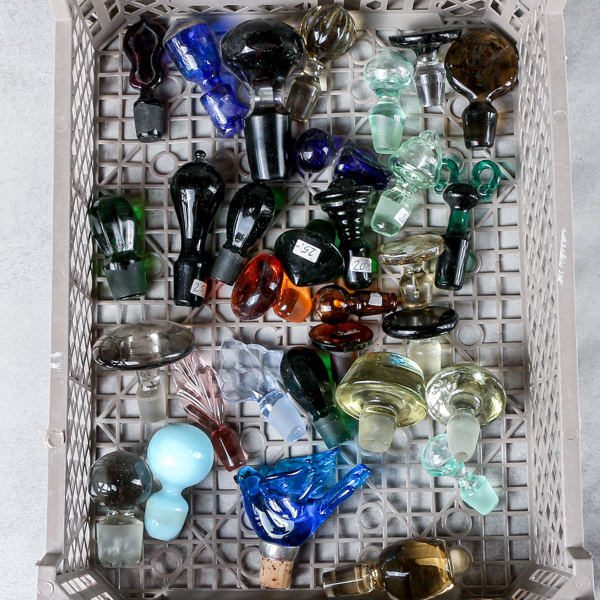 Karaffproppar, kristall, 1800/1900-tal