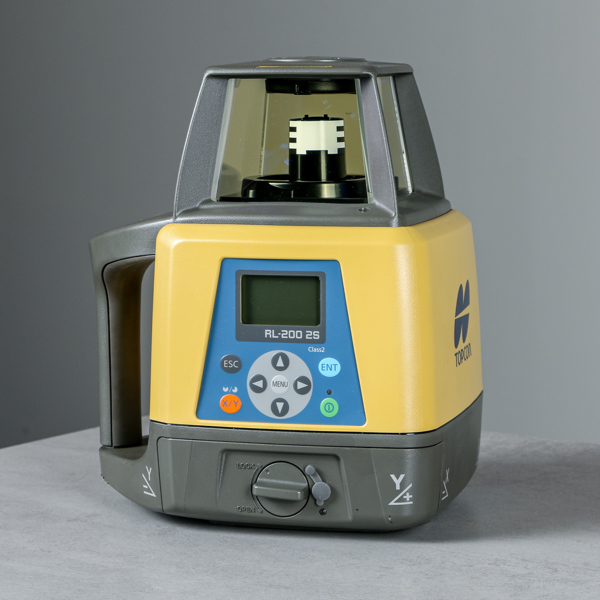 Rotationslaser, Topcon RL-200 2S rotating laser, samt stativ och mätstav