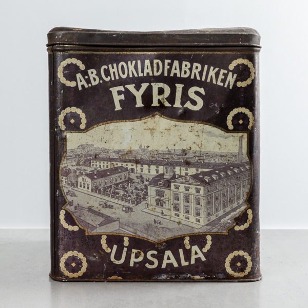 Plåtburk, "Fyris Cacao", 1900-talets första del
