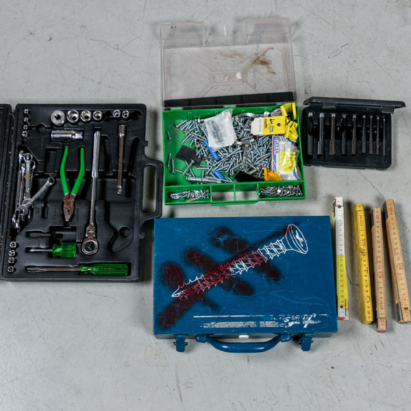 Parti, verktyg, skruv