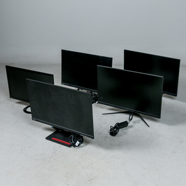 Skärmar, 5 st, bla Asus, Lenovo