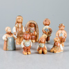 Figurer, 8 st, stengods, Rutebo stengods Leksand