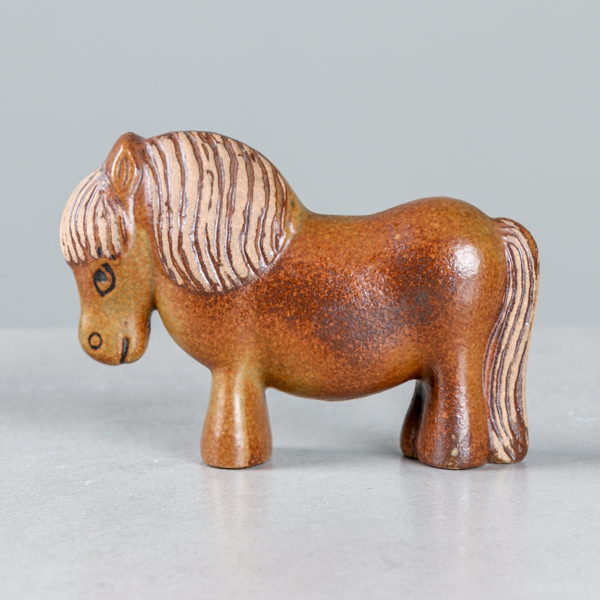 Lisa Larson, stengods, Häst ur serien Lilla Skansen, Gustavsberg