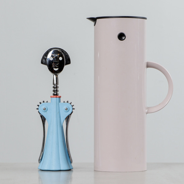 Korkskruv, "Anna G", Alessi samt termos Stelton