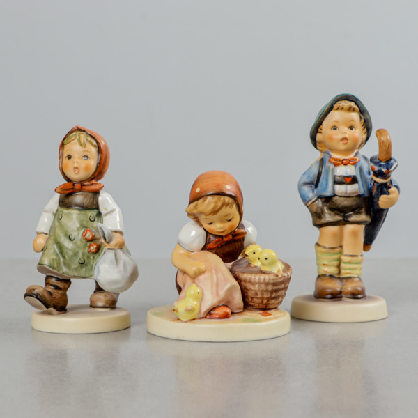Figuriner, 3 st, MJ Hummel, Goebel