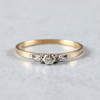 Ring, Guld 18k, 1.7g, 3st diamanter