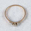 Ring, Guld 18k, 1.7g, 3st diamanter