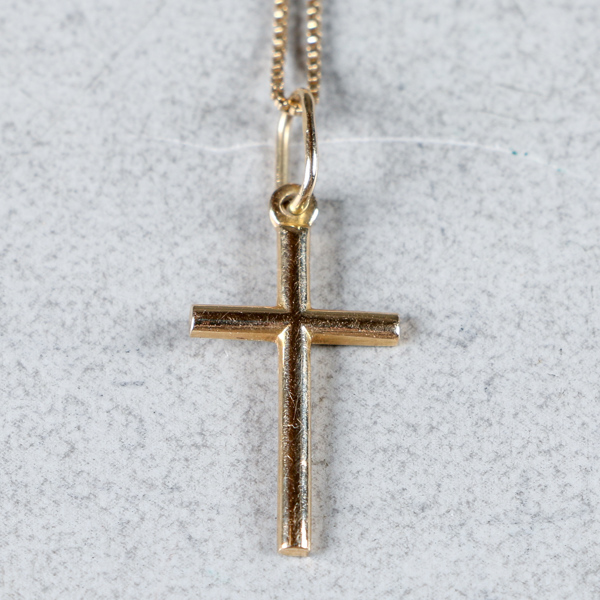 Halsband med kors, Guld 14k, 2.3g