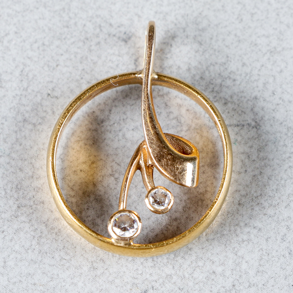 Hänge, Guld 23k/18k, 4.7g