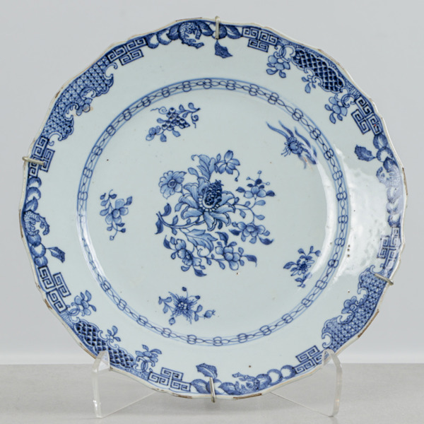 Tallrik, ostindisk, 1700/1800-tal