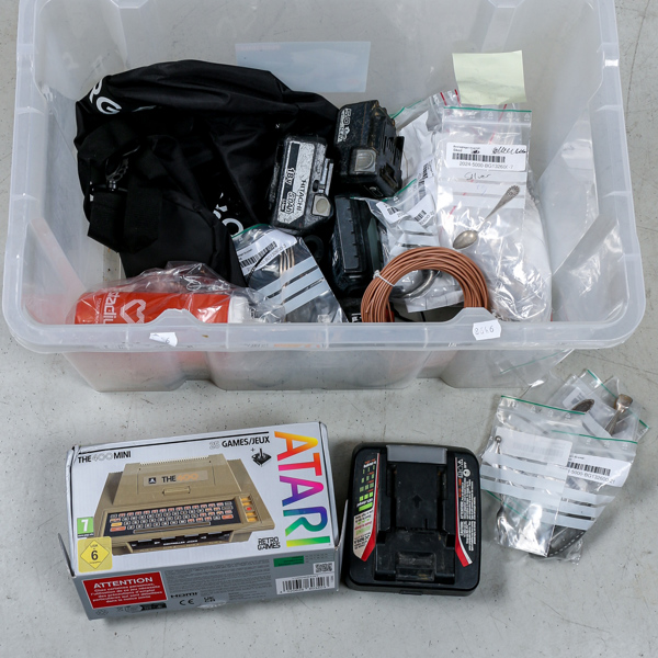 Parti, verktyg nysilver mm