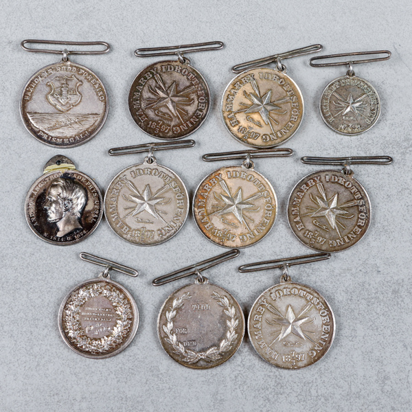 Medaljer, 11st, silver, 183g