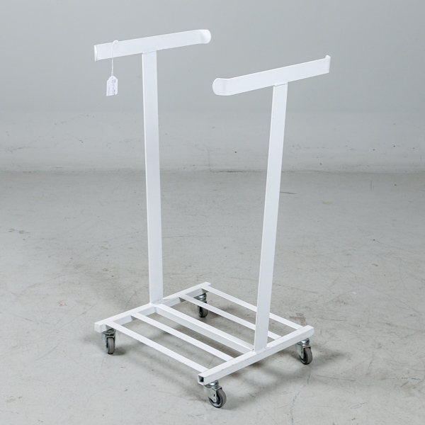 Sopsäcksställ, metall, 2000-tal, på hjul