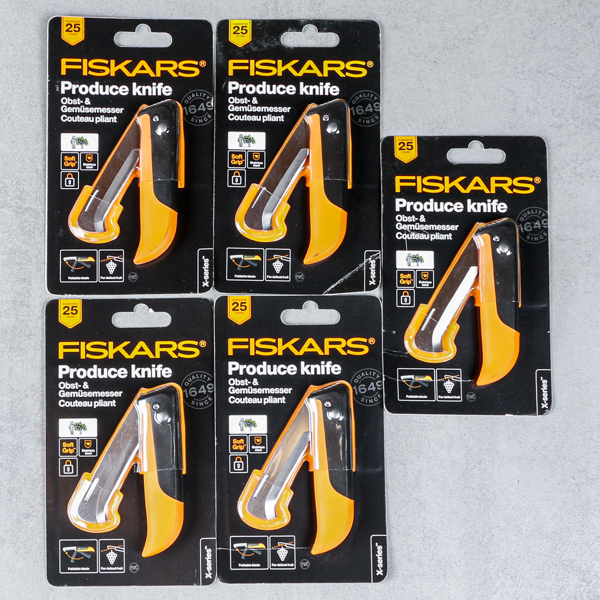 Skördeknivar, 5 st, Fiskars, oanvända