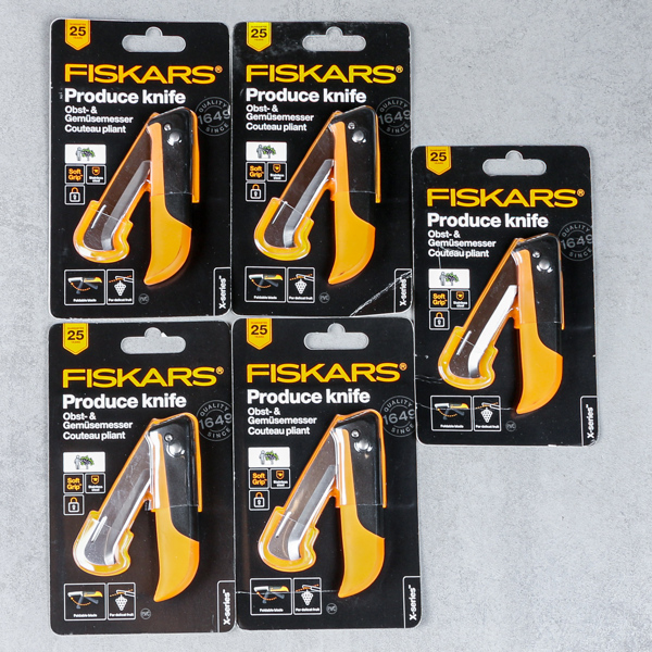 Skördeknivar, 5 st, Fiskars, oanvända