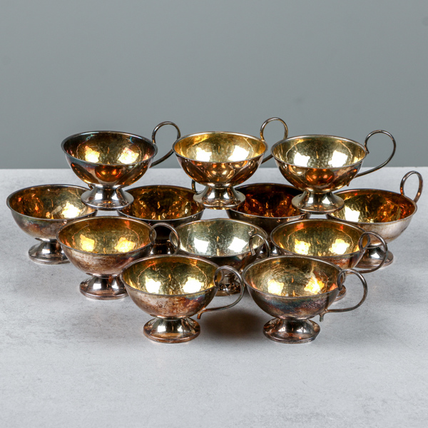 Punschmuggar, 12st, silver, 377g, Ceson