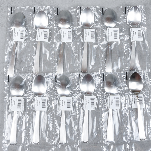 Skedar, 12st, silver, "Rosenholm", 640g