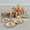 Figuriner, 3 st, samt 9 fat, MJ Hummel, Goebel