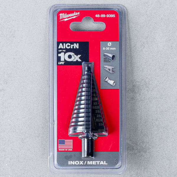 Stegborr, Inox/metal, Milwaukee, Ø 6-35 mm, modell 48-89-9395