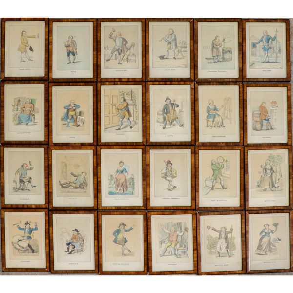 Litografier, 24 st, ur Fredmans epistlar av Bellman, sekelskifte 1800/1900-tal