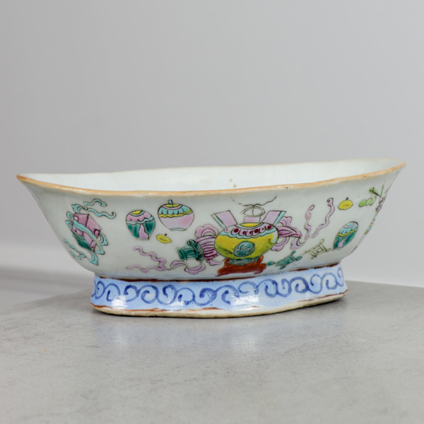 Skål, Kina, Kanton, porslin, 1800-tal