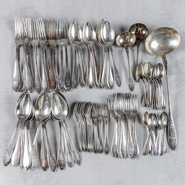 Bestick, 93 delar, Silver, 3.3kg, Guldsmedsaktiebolaget