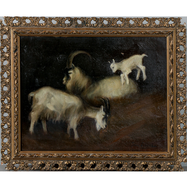 Johan Leksell, Getter, olja på duk, signerad "Johan Leksell 1915"