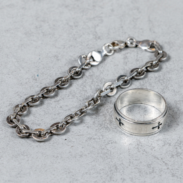 Ring och armband, Silver, 16.5g