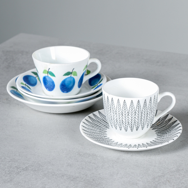 Stig Lindberg, servisdelar Prunus och Salix, Gustavsberg