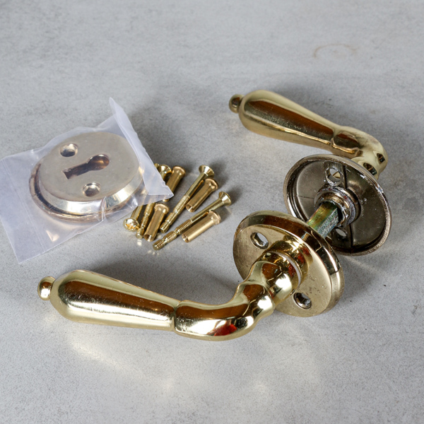 Dörrtrycken, 5 st, mässing