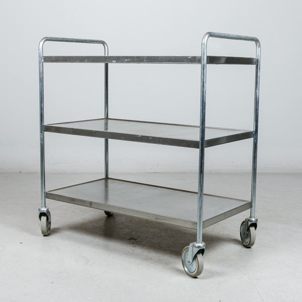 Hyllvagn, rostfritt stål