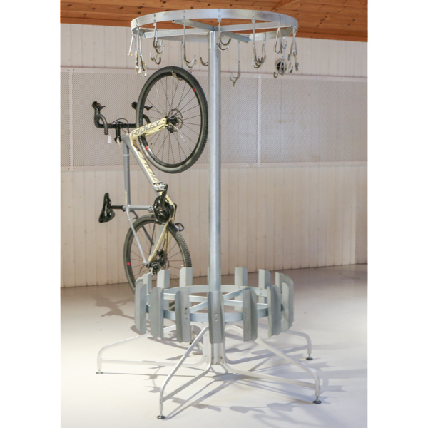 Cykelställ, snurrbart, plats för 16 cyklar