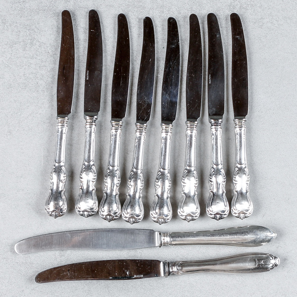 Knivar, 10st, silver