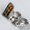 Ringar, 3st, silver
