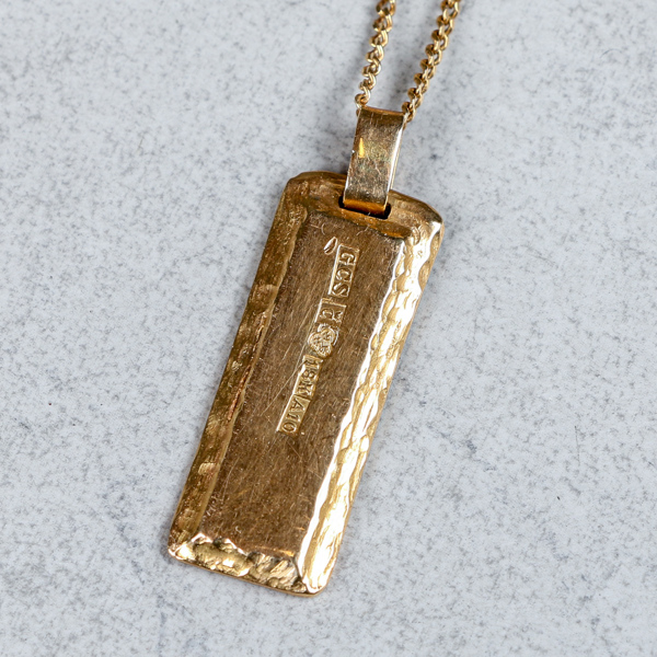 Halskedja med hänge, Guld 18k, 13.3g